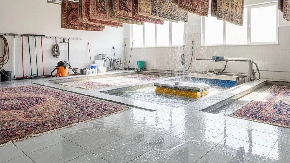 Professional washing of all types of carpets and rugs in Tehran Professional washing of all types of carpets and rugs in Tehran